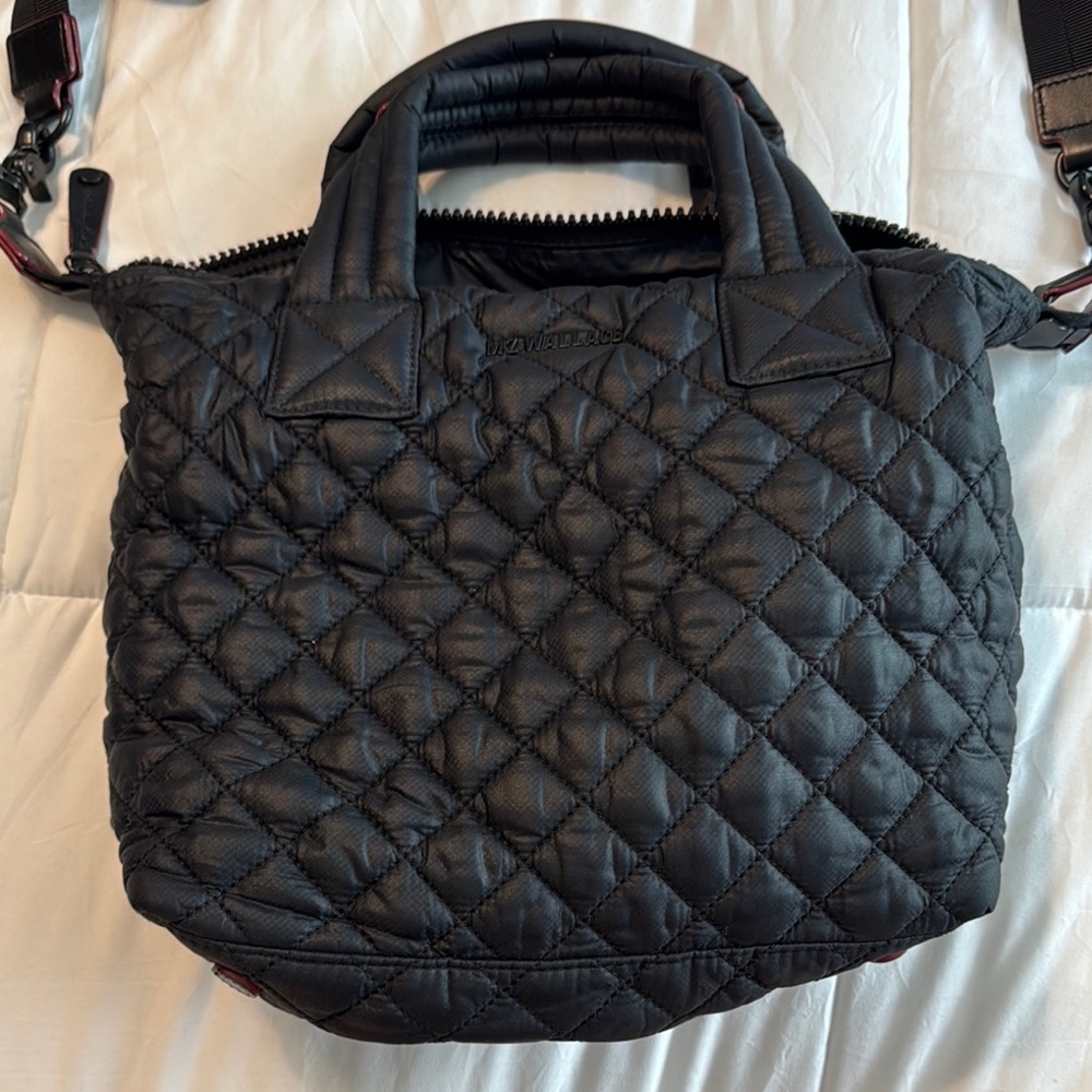 MZ Wallace Black Quilted Tote